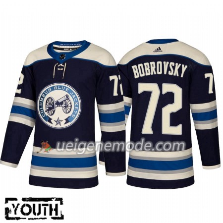 Kinder Eishockey Columbus Blue Jackets Trikot Sergei Bobrovsky 72 Adidas Alternate 2018-19 Authentic